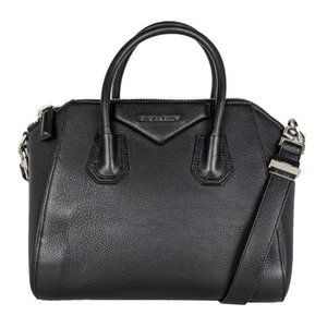 Givenchy Black Leather Satchel with Removable Strap